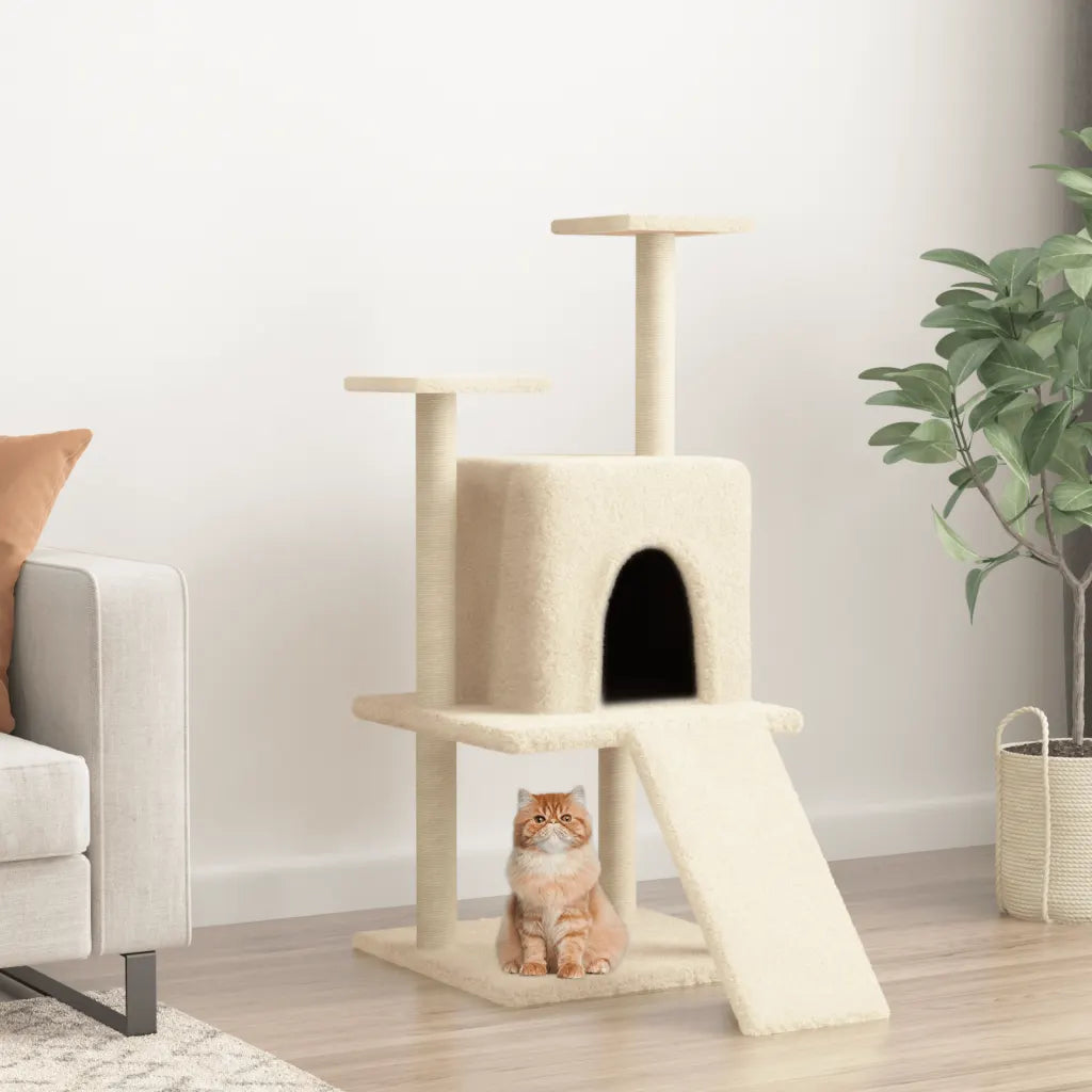 Albero per gatti con tiragraffi in sisal 78,5x60x110 cm