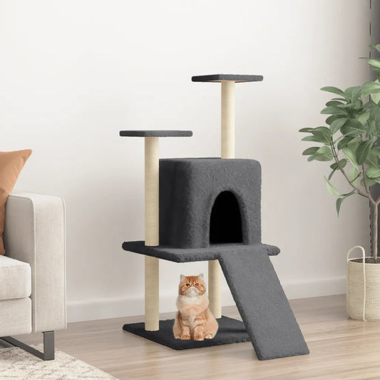 Albero per gatti con tiragraffi in sisal 78,5x60x110 cm