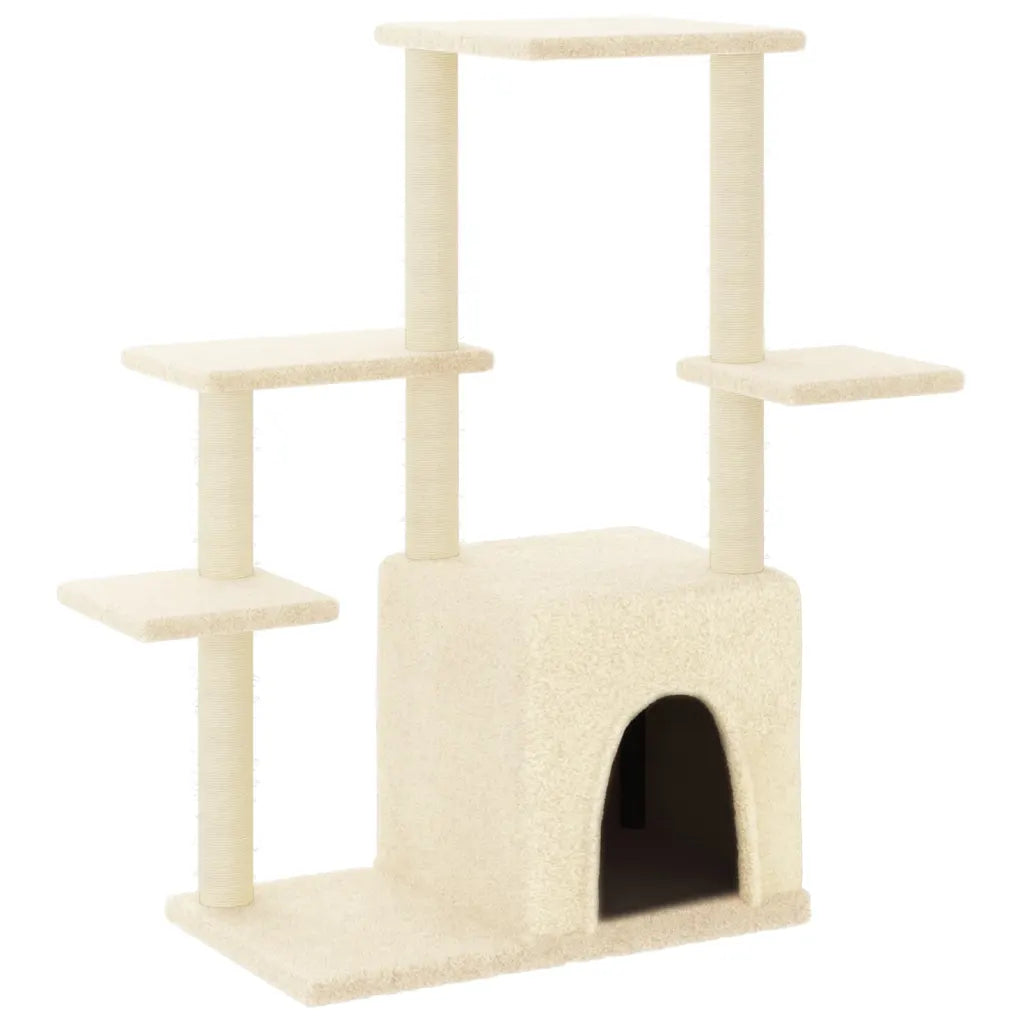 Albero per gatti con tiragraffi in sisal 86x54x97,5 cm