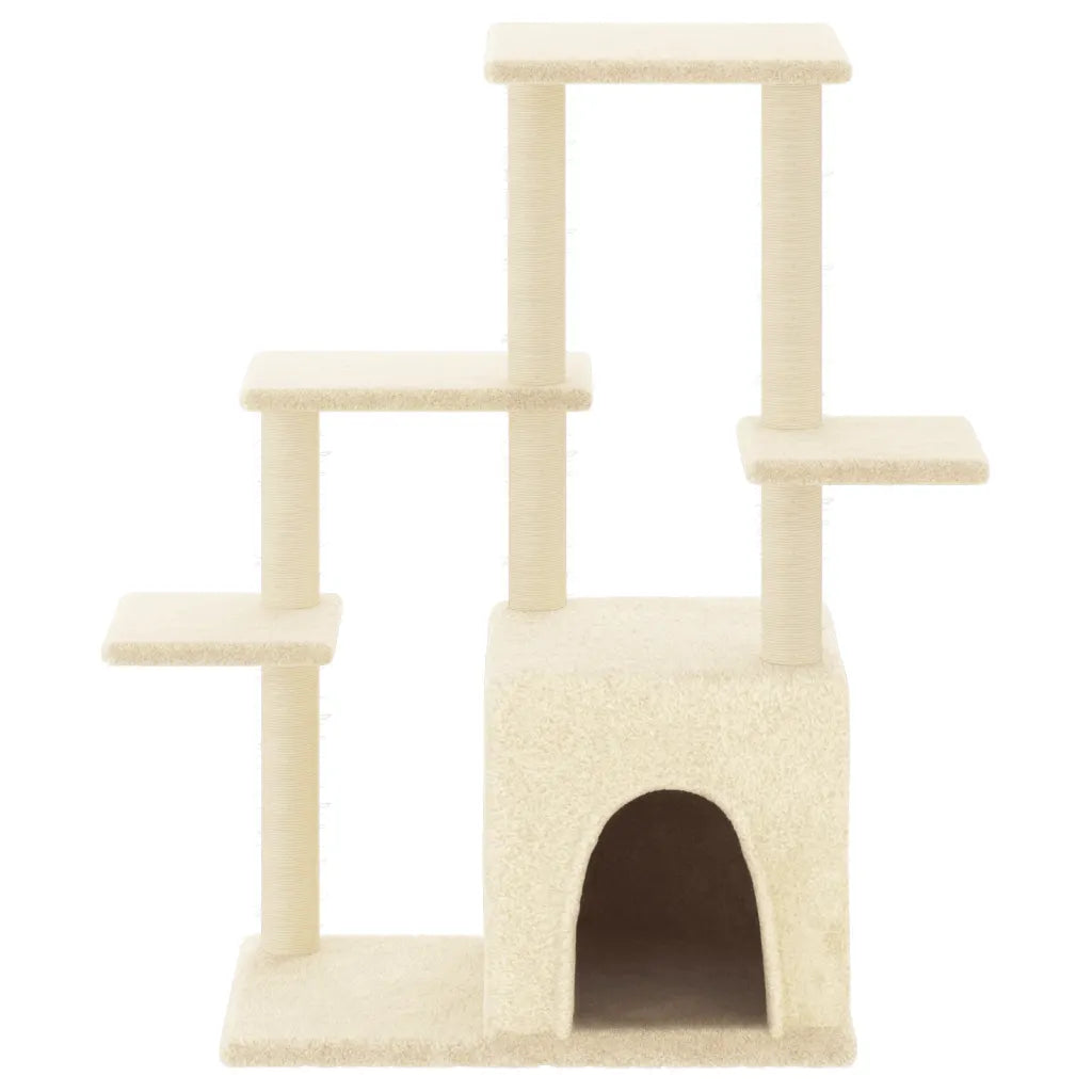Albero per gatti con tiragraffi in sisal 86x54x97,5 cm