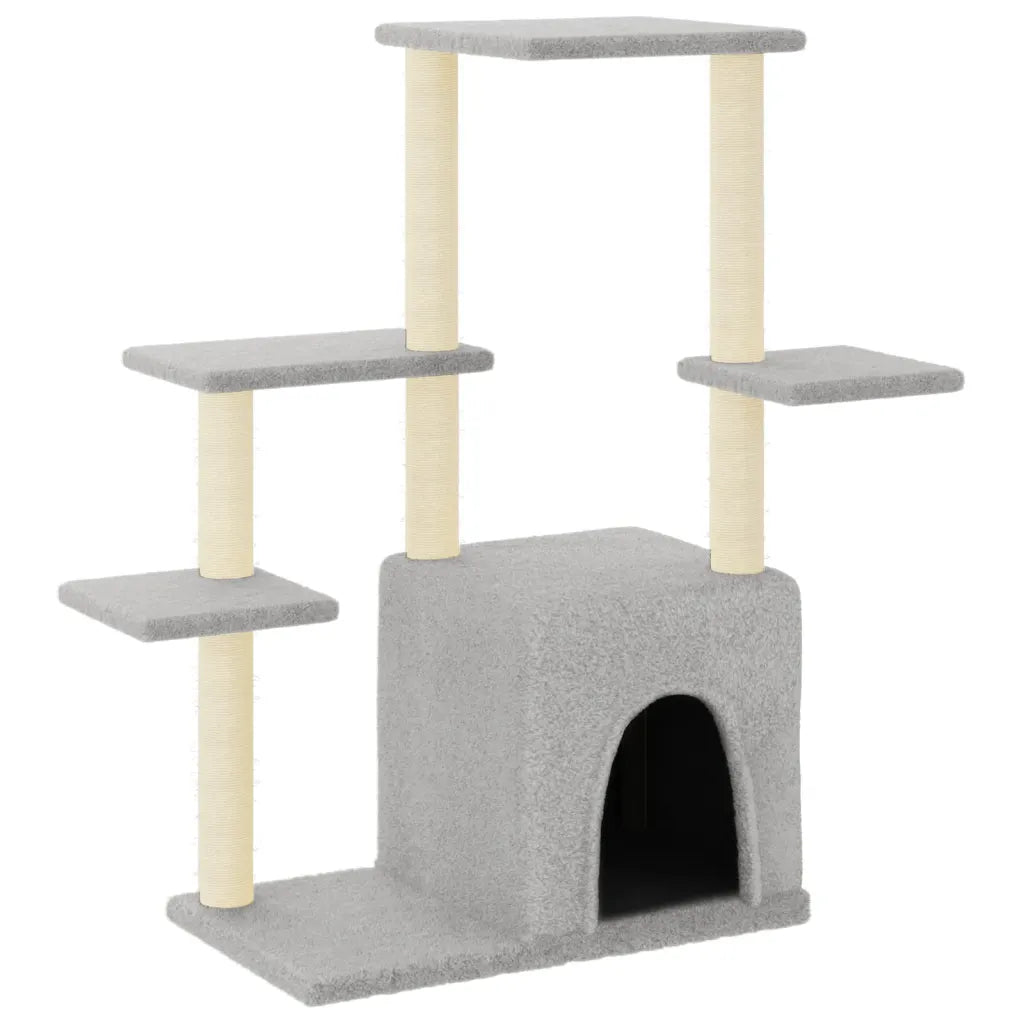 Albero per gatti con tiragraffi in sisal 86x54x97,5 cm
