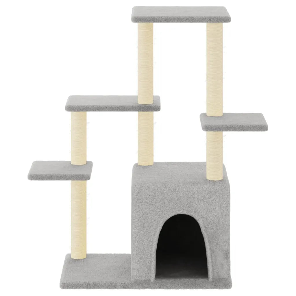 Albero per gatti con tiragraffi in sisal 86x54x97,5 cm