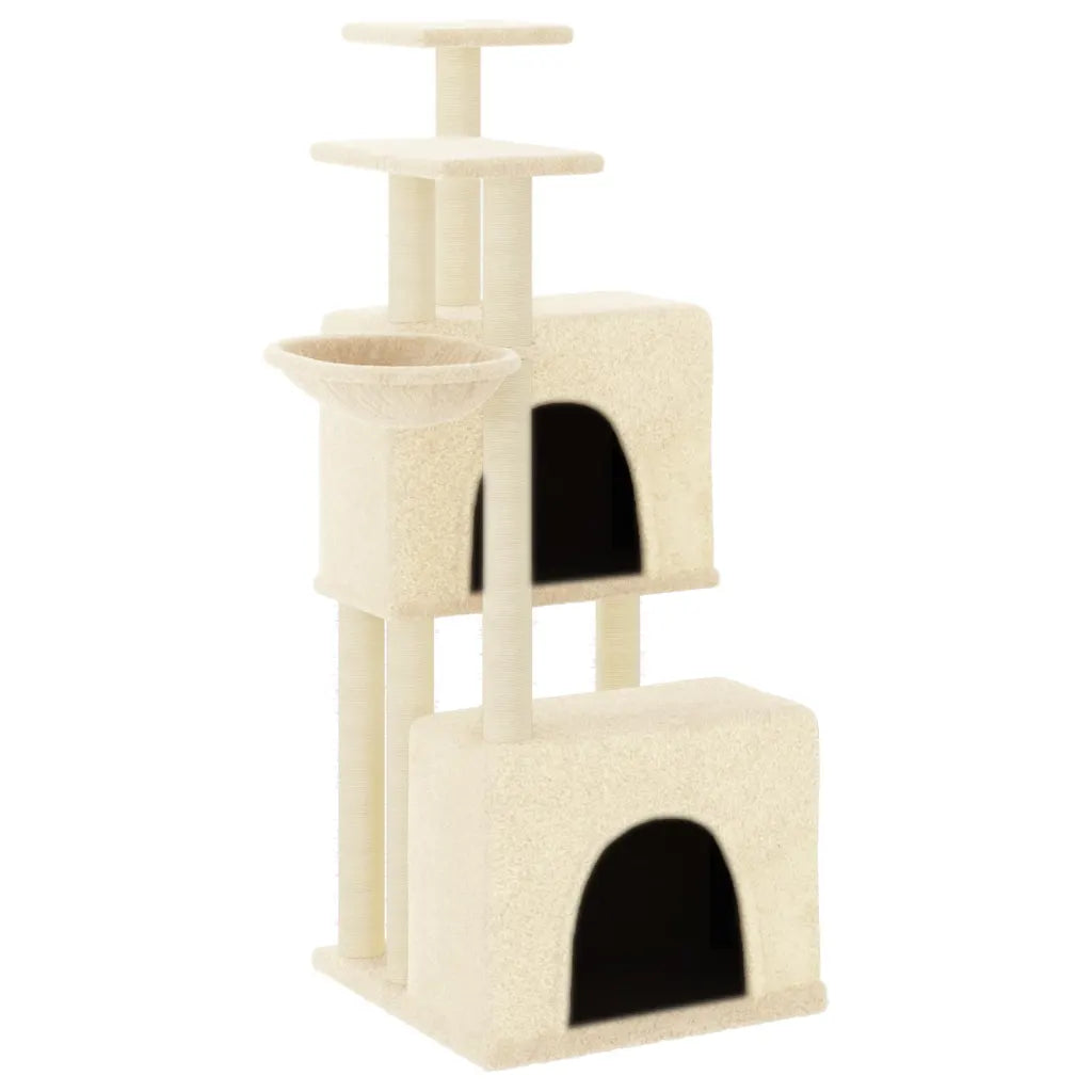 Albero per gatti con tiragraffi in sisal 73,5x69x122 cm