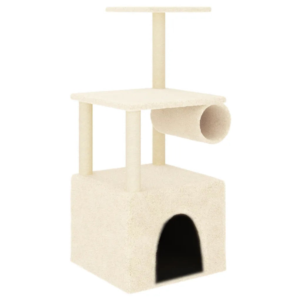 Albero per gatti con tiragraffi in sisal 60,5x60x109,5 cm