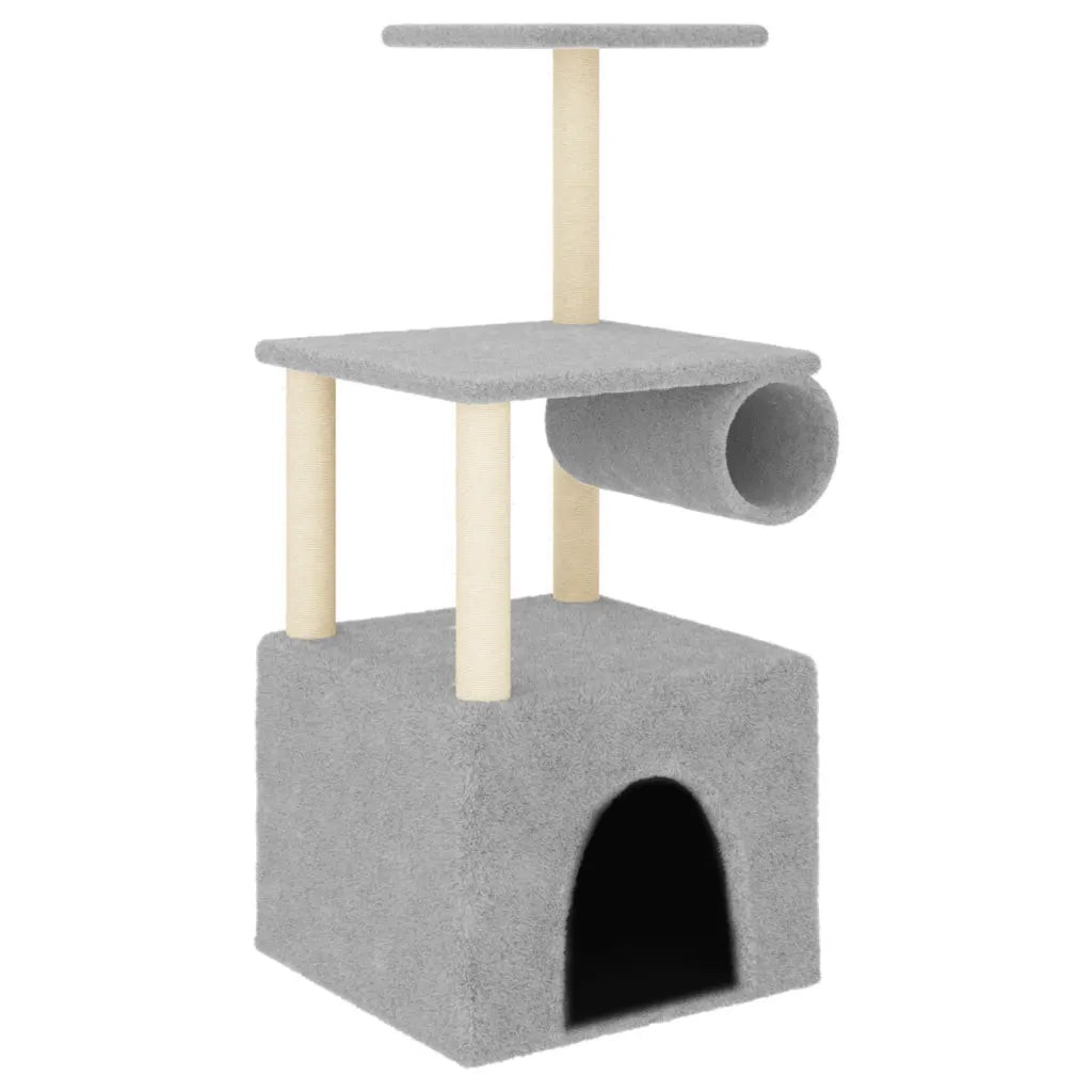 Albero per gatti con tiragraffi in sisal 60,5x60x109,5 cm