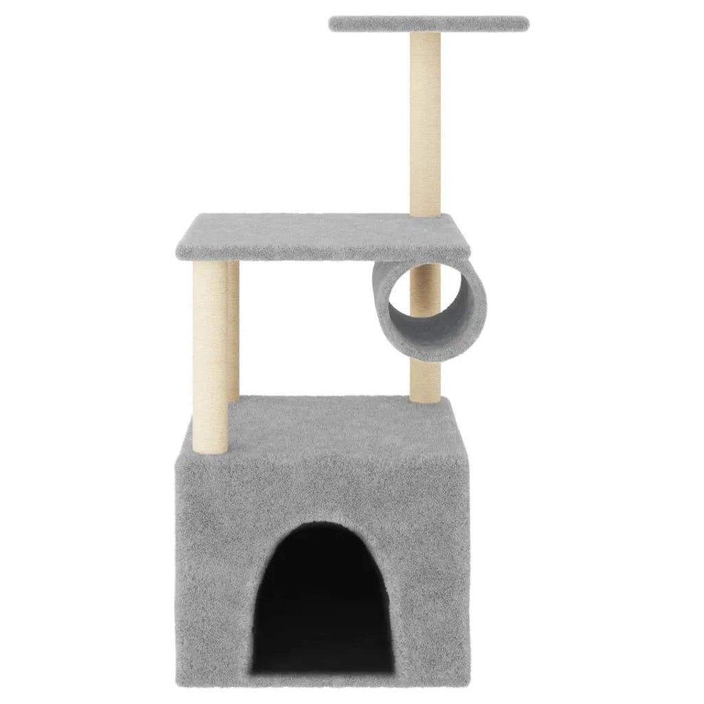 Albero per gatti con tiragraffi in sisal 60,5x60x109,5 cm