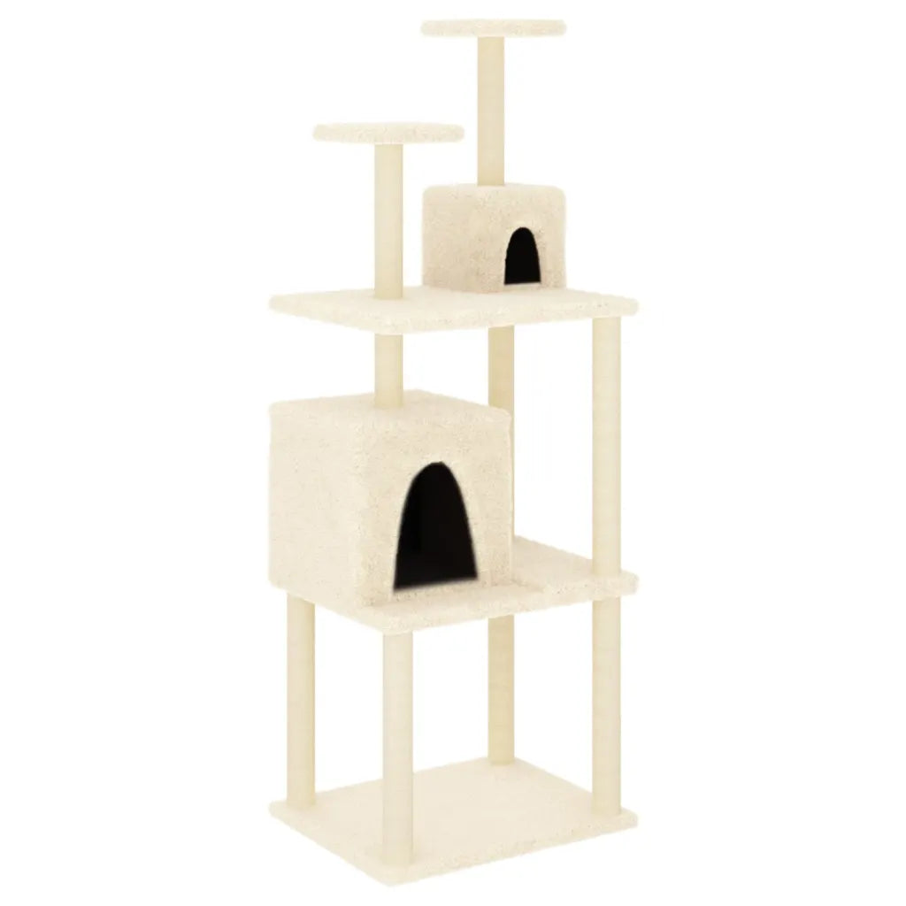 Albero per gatti con tiragraffi in sisal 61x48,5x167 cm