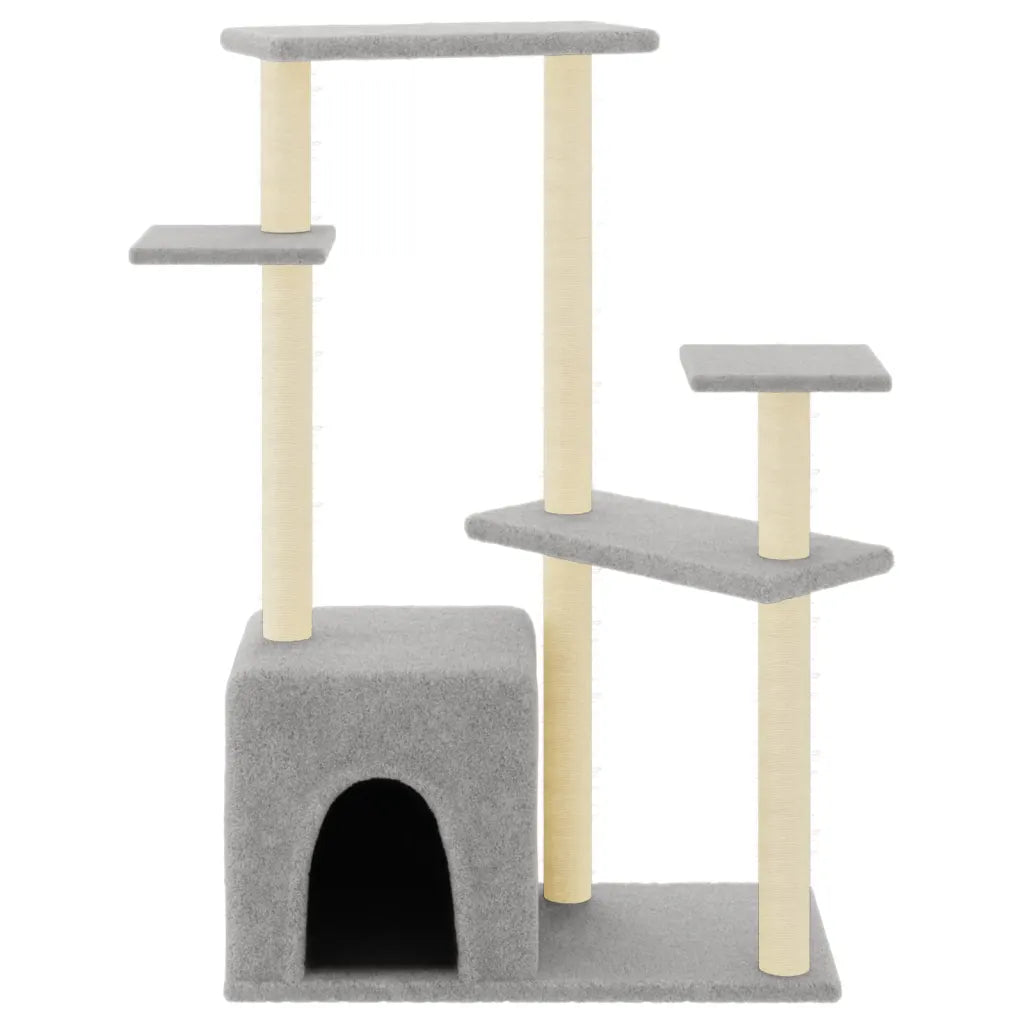 Albero per gatti con tiragraffi in sisal 91x53,5x107,5 cm