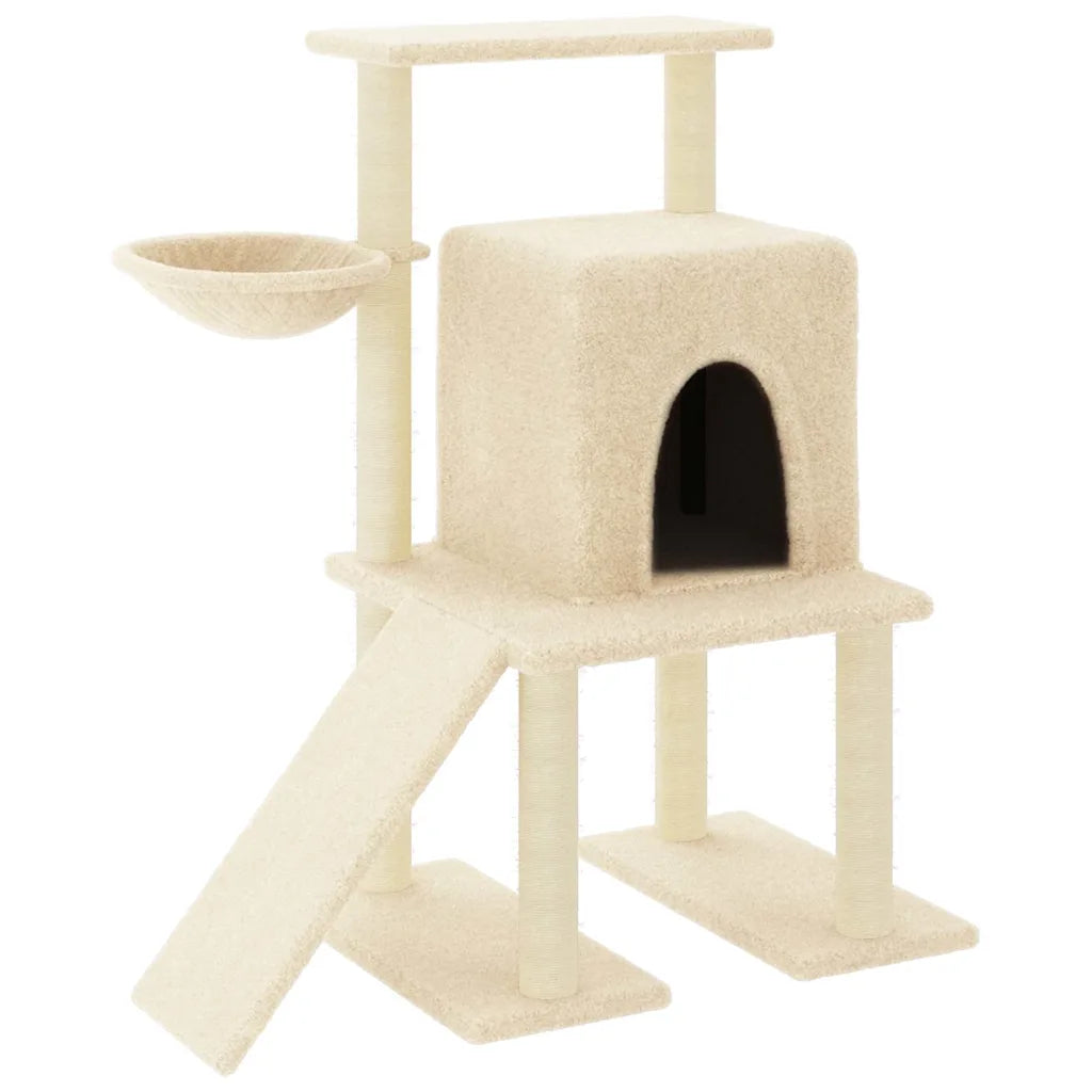 Albero per gatti con tiragraffi in sisal 84,5x54x96,5 cm