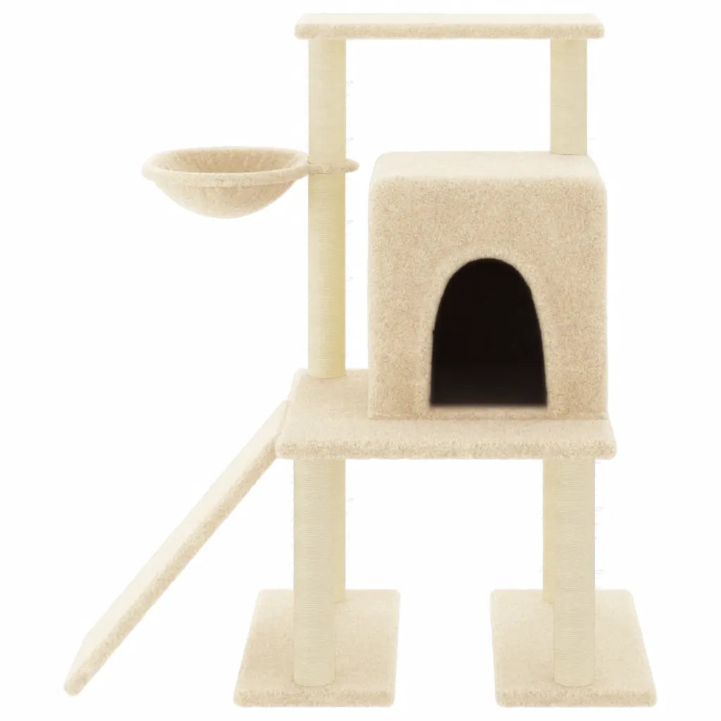 Albero per gatti con tiragraffi in sisal 84,5x54x96,5 cm