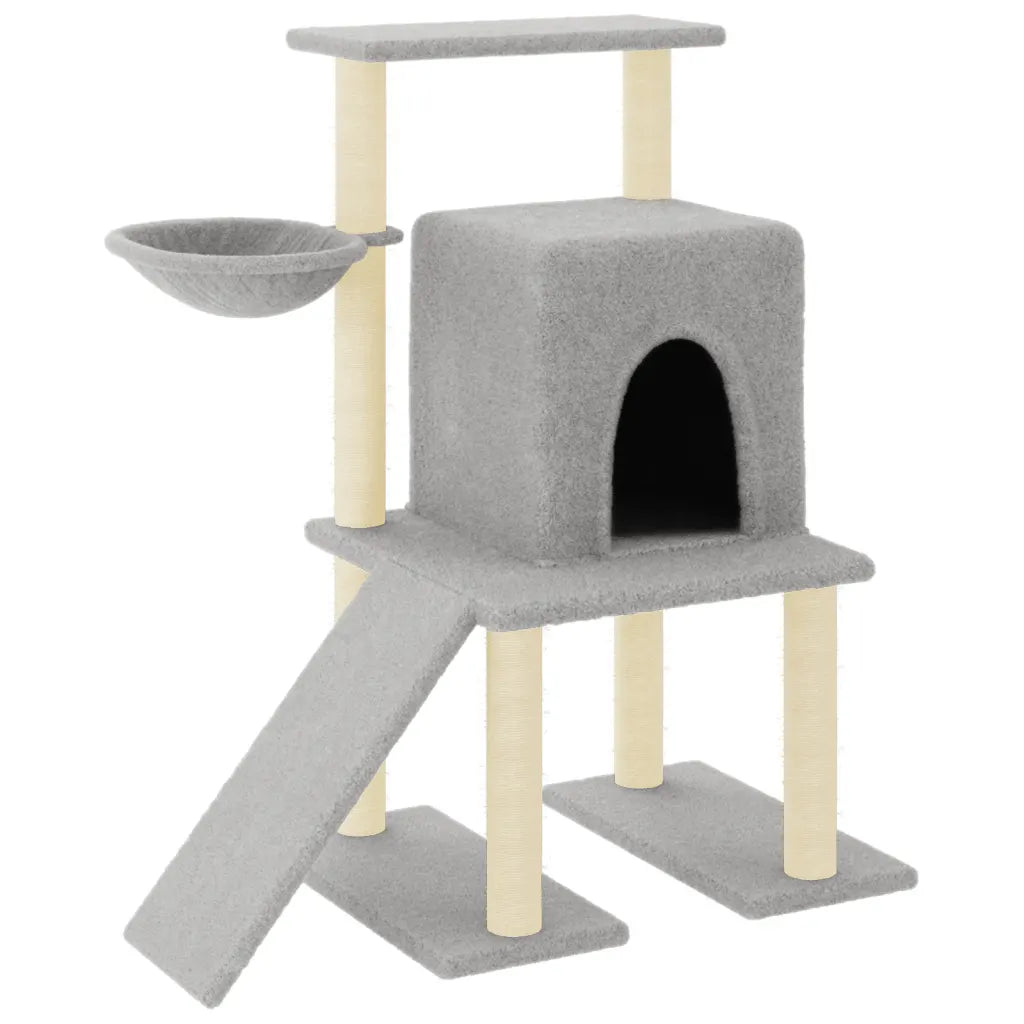 Albero per gatti con tiragraffi in sisal 84,5x54x96,5 cm