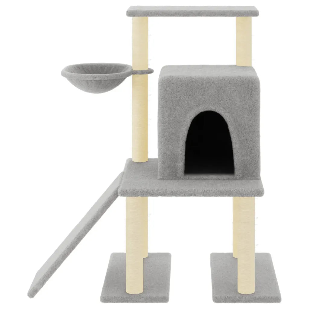 Albero per gatti con tiragraffi in sisal 84,5x54x96,5 cm