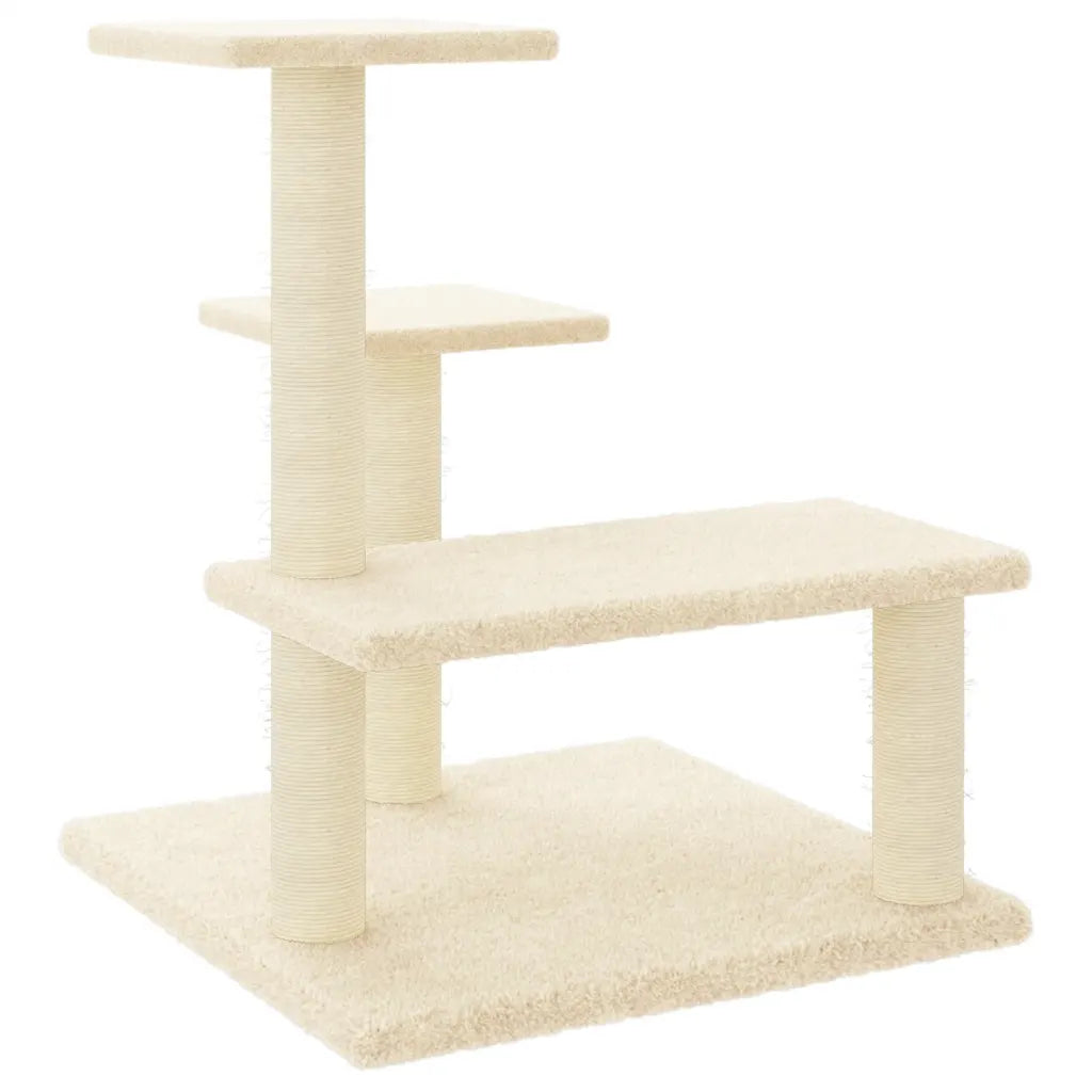 Albero per gatti con tiragraffi in sisal 53,5x53,5x61 cm