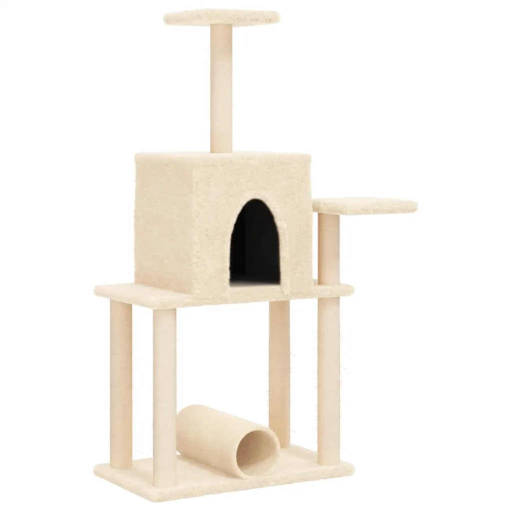 Albero per gatti con tiragraffi in sisal 73,5x47,5x122 cm