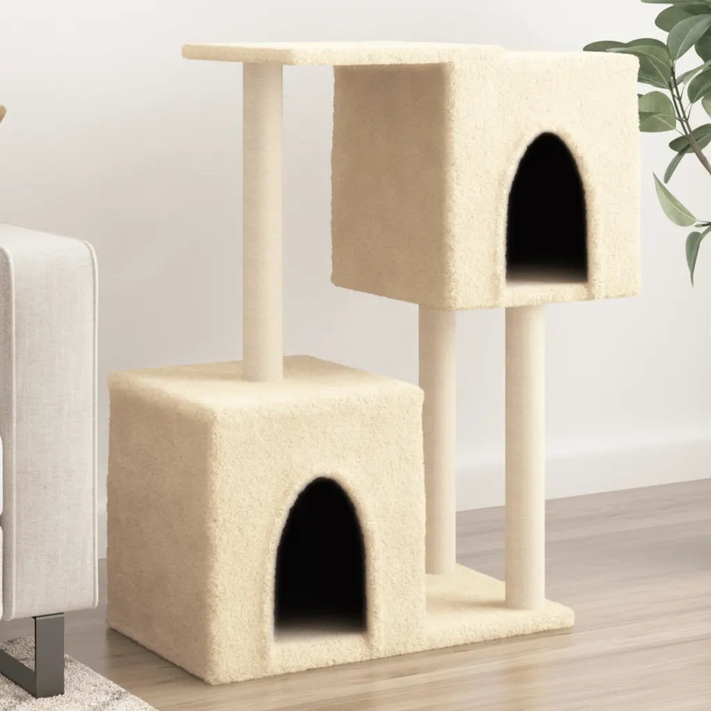 Albero per gatti con tiragraffi in sisal 74x35x86 cm