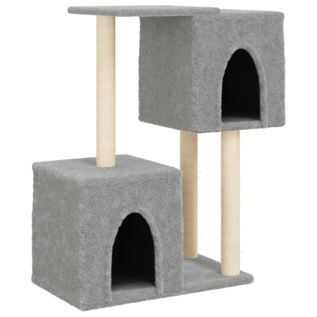 Albero per gatti con tiragraffi in sisal 74x35x86 cm