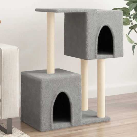 Albero per gatti con tiragraffi in sisal 74x35x86 cm
