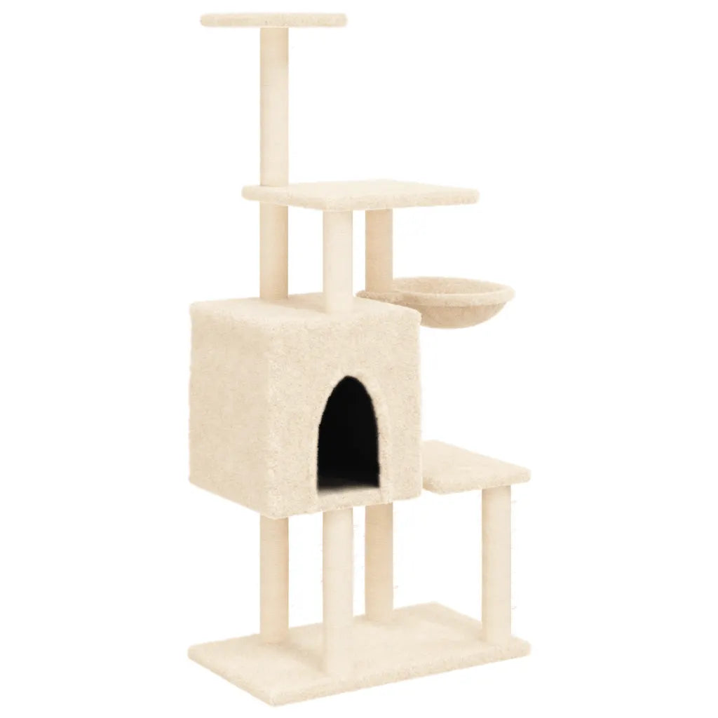 Albero per gatti con tiragraffi in sisal 71,5x50x131 cm