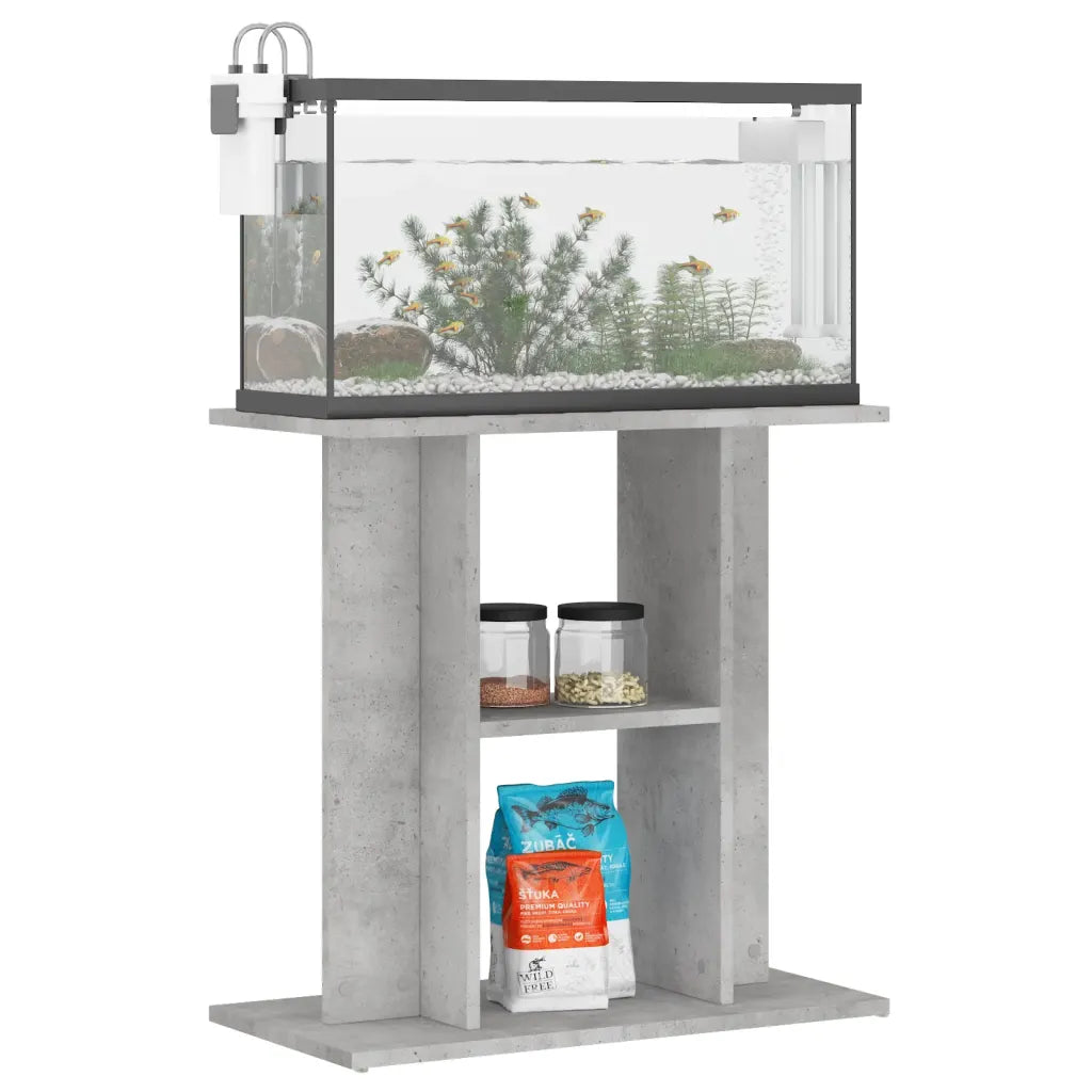 Supporto acquario 60x30x60 cm in legno multistrato con 3 ripiani