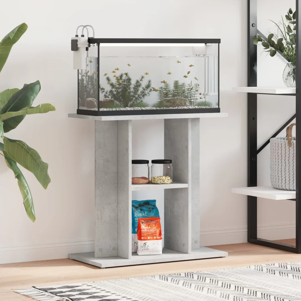 Supporto acquario 60x30x60 cm in legno multistrato con 3 ripiani