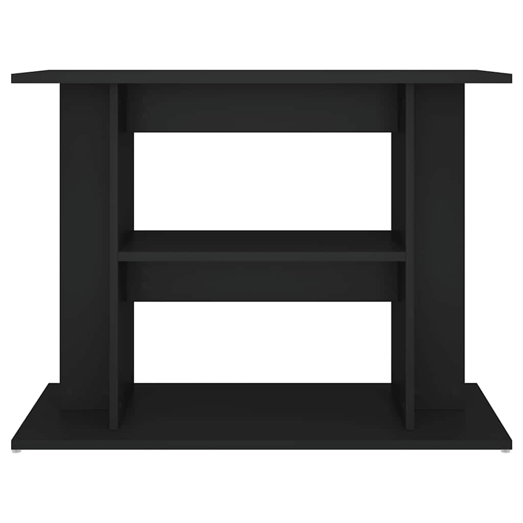 Supporto per Acquario 80x35x60 cm in Legno Multistrato Nero