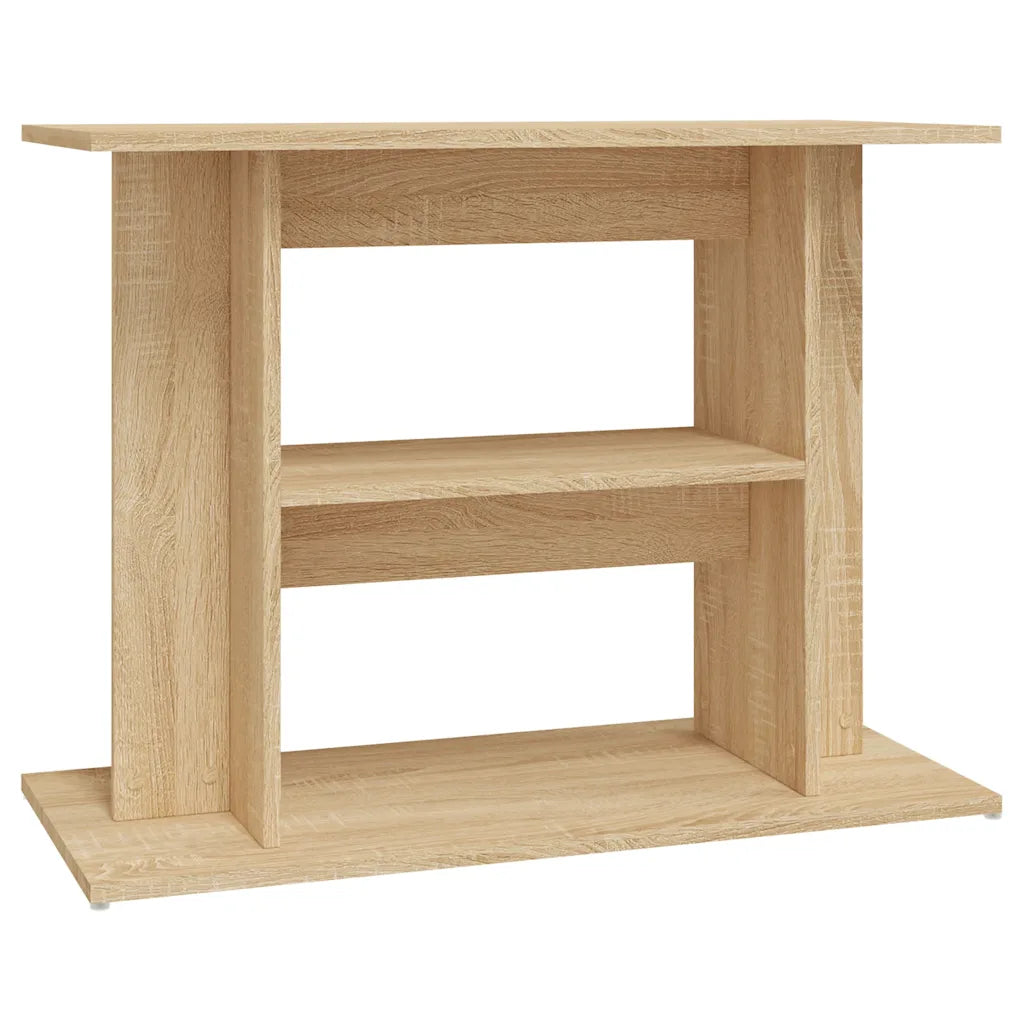 Supporto per acquario 80x35x60 cm in legno multistrato con 3 ripiani