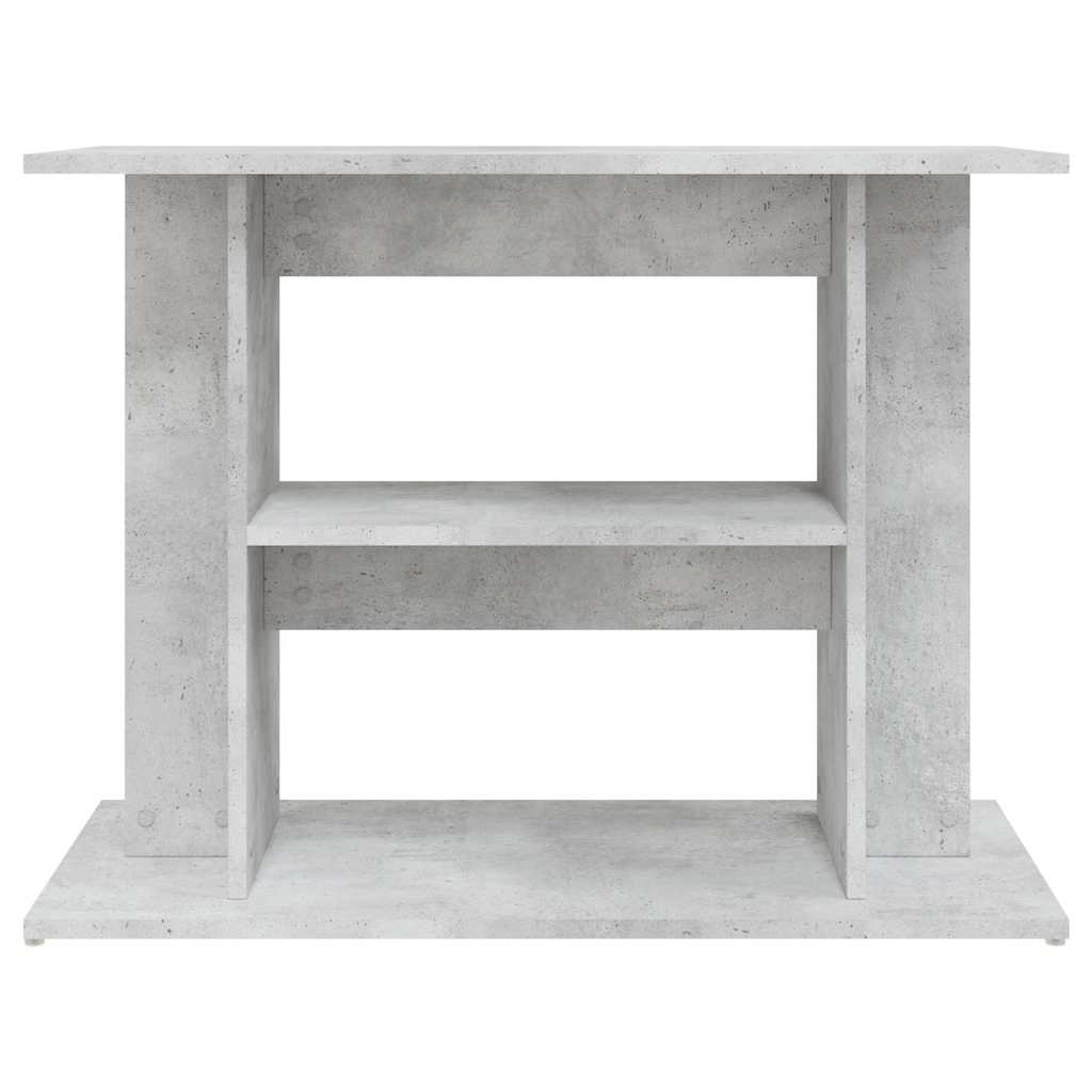 Supporto per acquario in cemento grigio 80x35x60 cm in legno ingegnerizzato