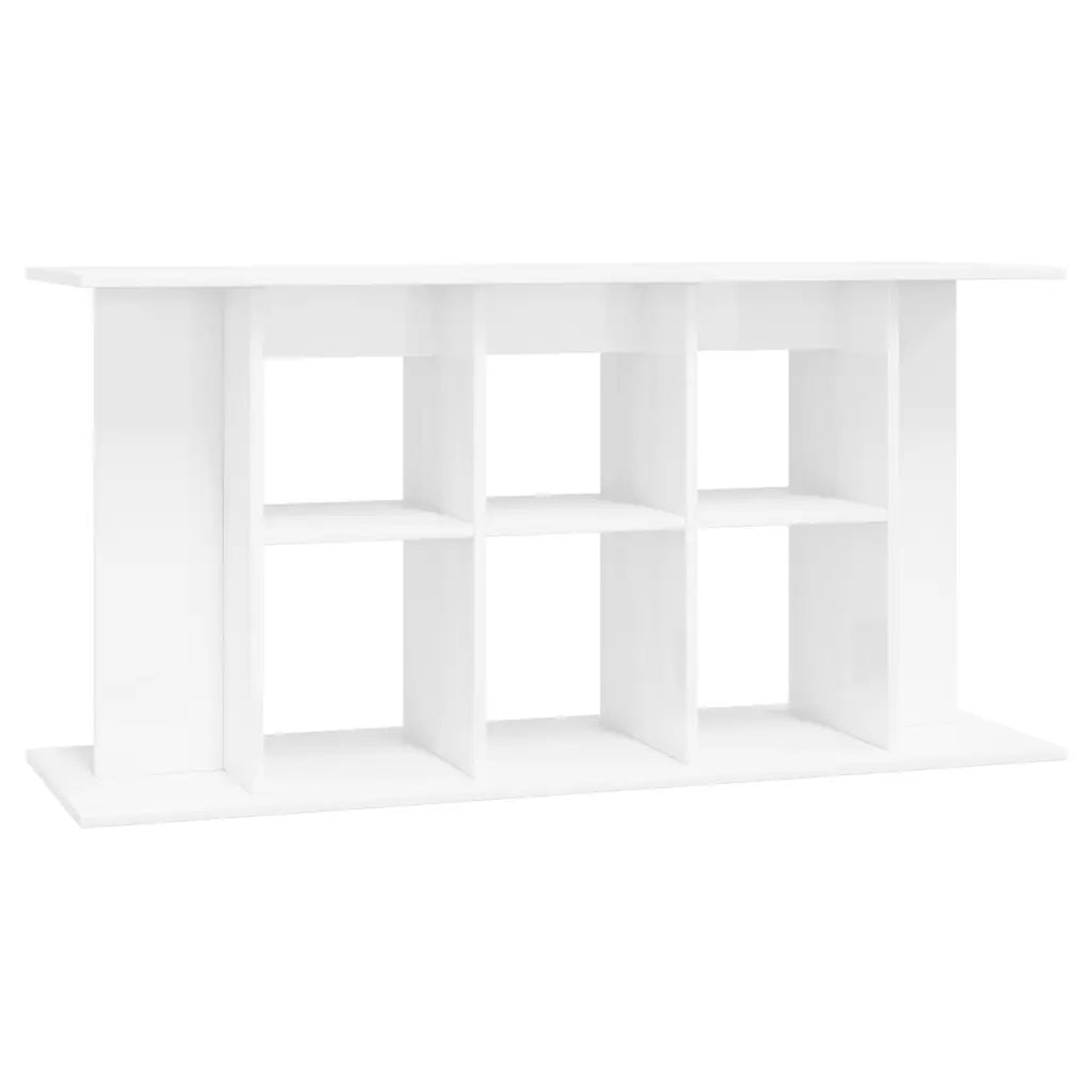 Supporto acquario 120x40x60 cm legno multistrato bianco lucido