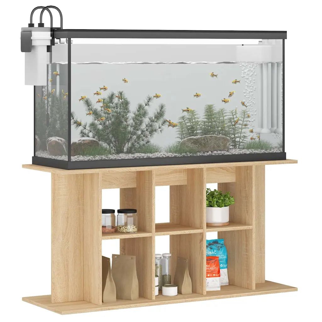 Supporto acquario 120x40x60 cm legno multistrato bianco lucido