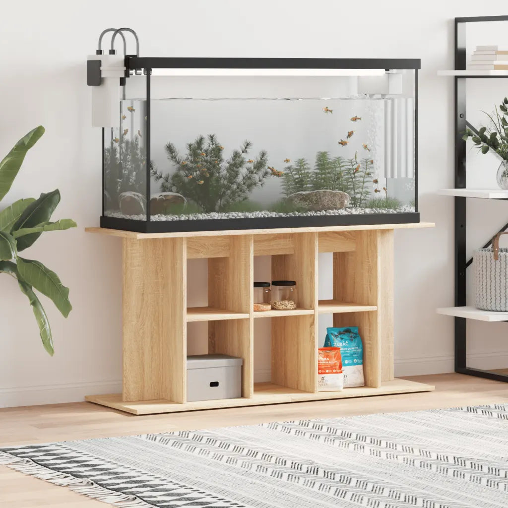 Supporto acquario 120x40x60 cm legno multistrato bianco lucido