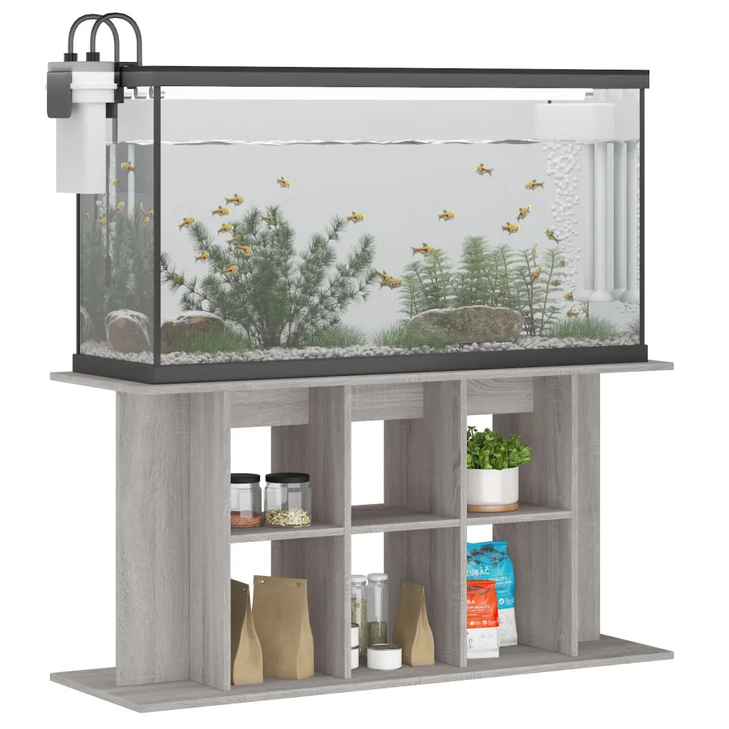 Supporto acquario 120x40x60 cm legno multistrato bianco lucido