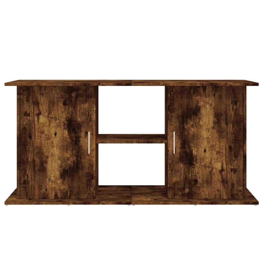 Supporto Acquario 121x41x58 cm in Legno Multistrato Rovere Fumo