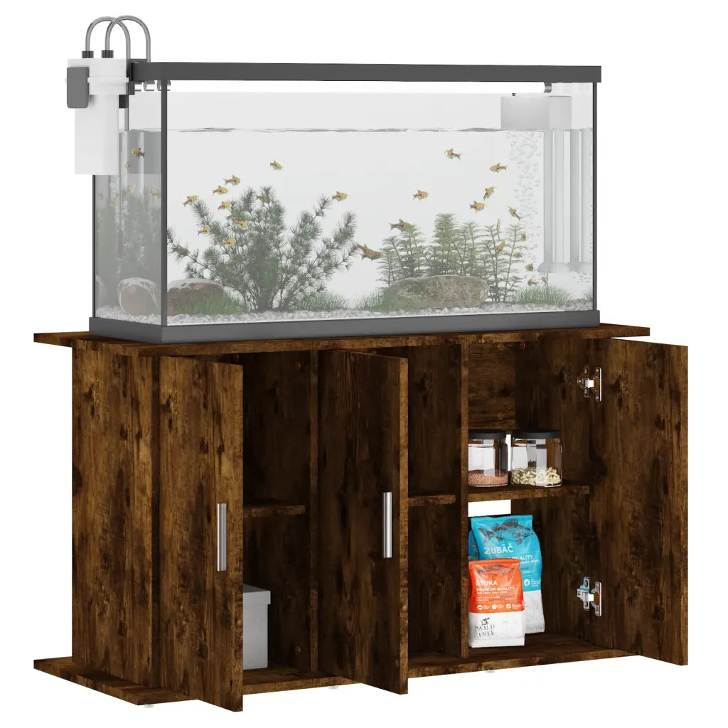 Supporto acquario 101x41x58 cm legno multistrato 6 scomparti