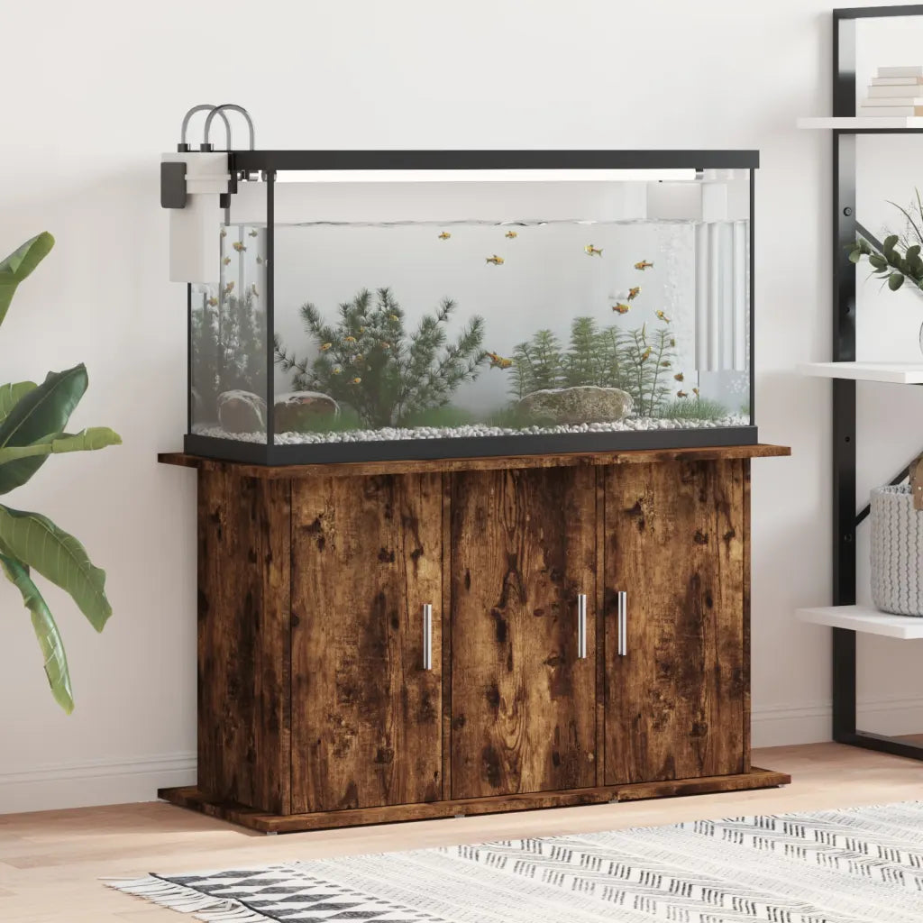 Supporto acquario 101x41x58 cm legno multistrato 6 scomparti