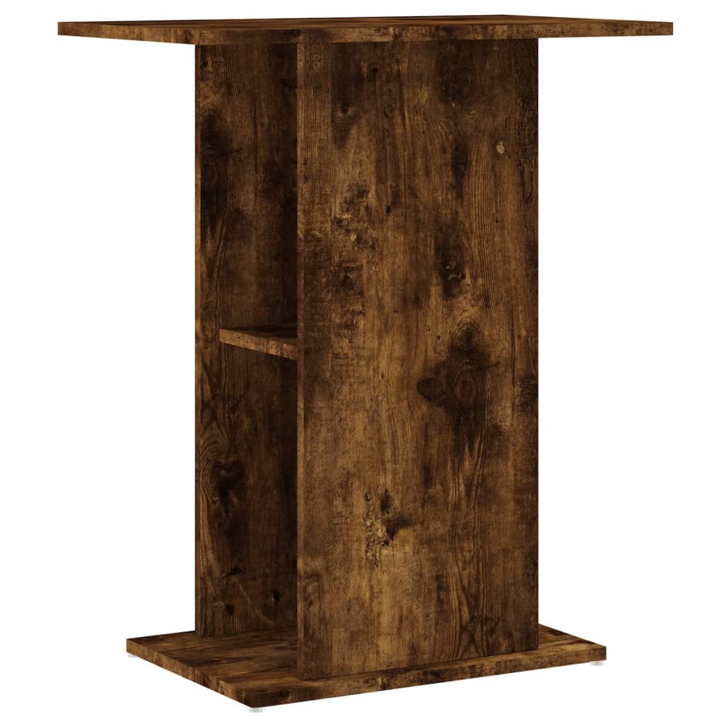Supporto Acquario 60,5x36x72,5 cm Legno Multistrato Rovere Fumo
