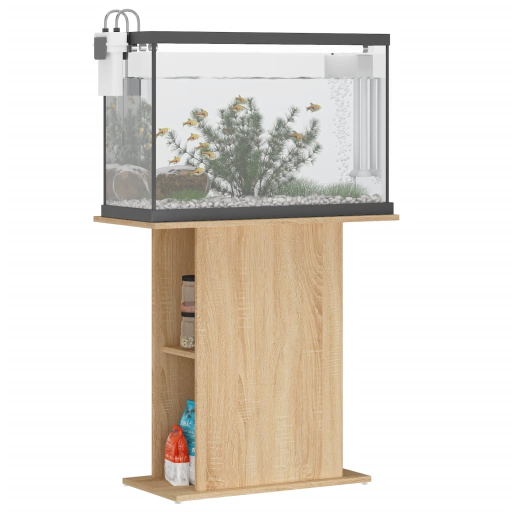 Supporto per acquario in rovere Sonoma 75x36x72,5 cm in legno ingegnerizzato