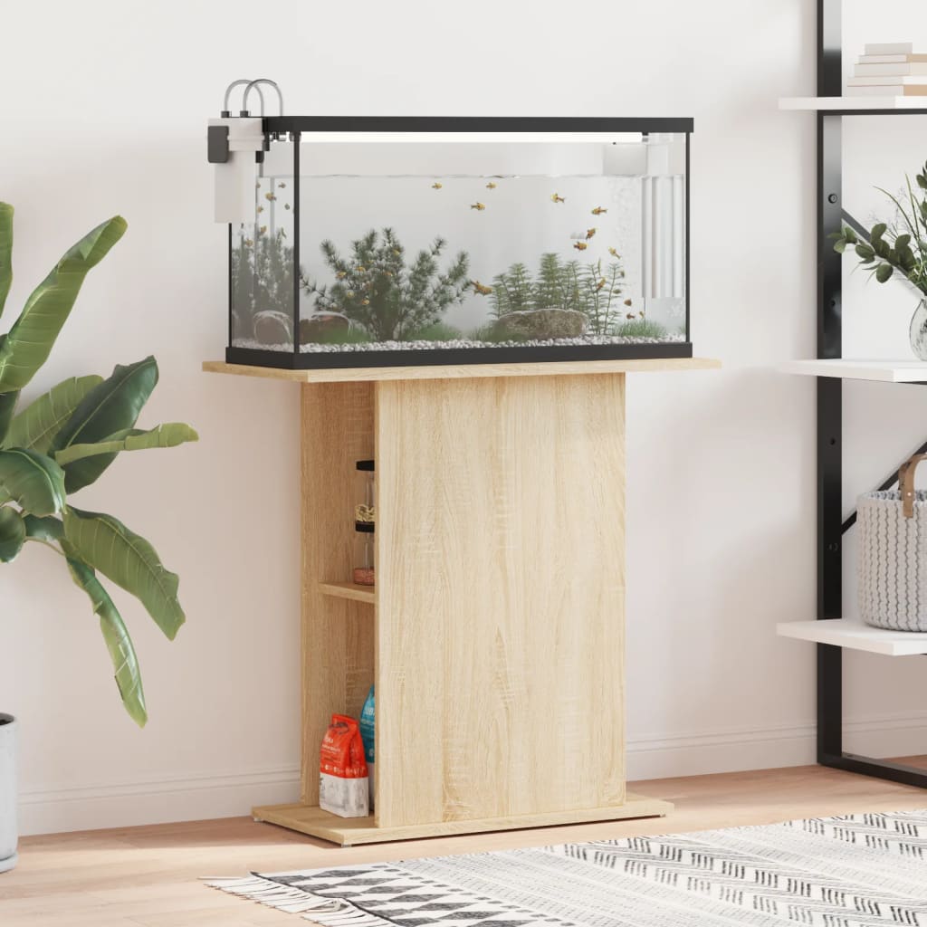 Supporto per acquario in rovere Sonoma 75x36x72,5 cm in legno ingegnerizzato