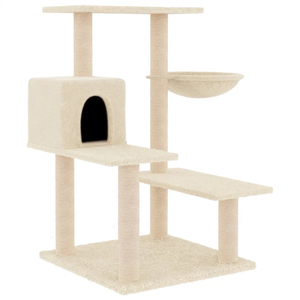 Albero per gatti con tiragraffi in sisal 72,5x59,5x82,5 cm