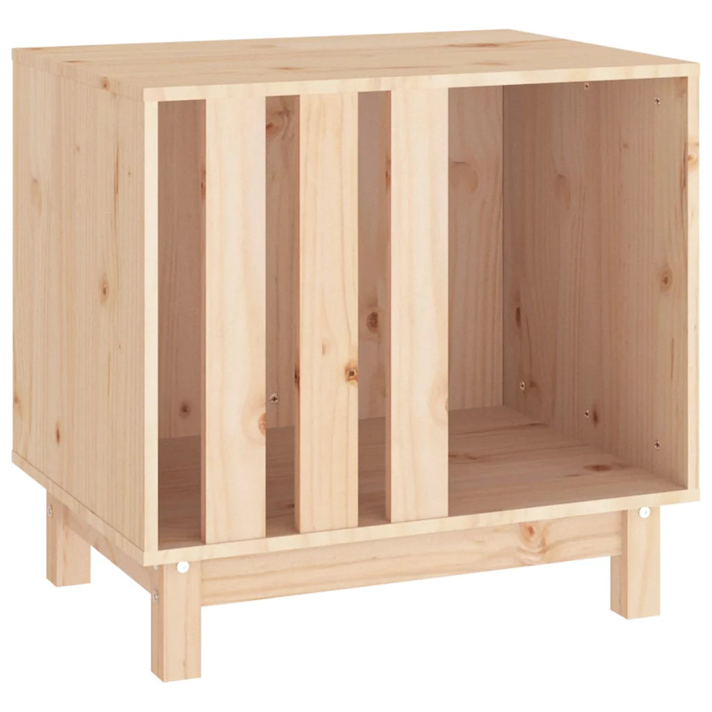 Casetta per cani 60x45x57 cm in legno massello di pino
