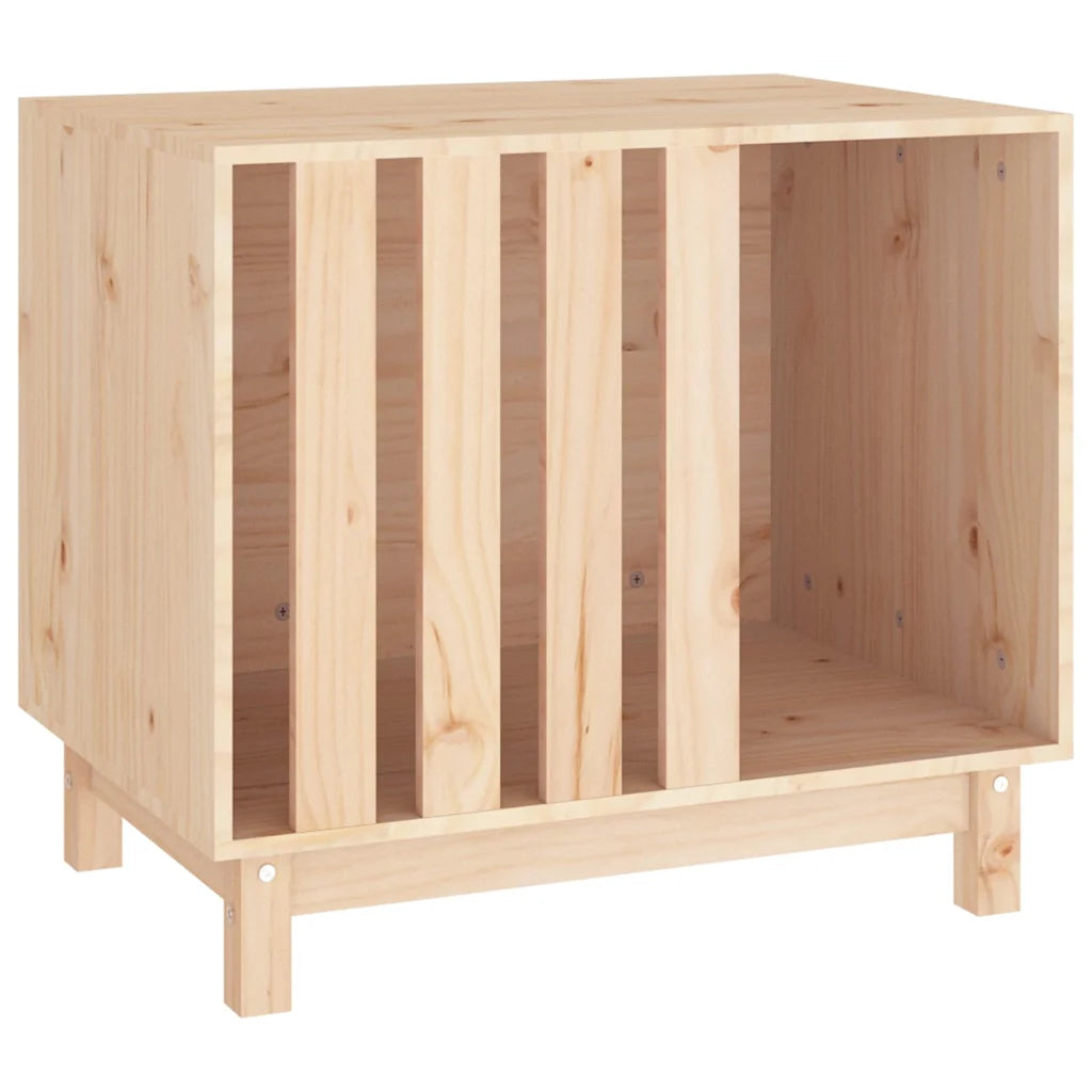 Casetta per cani 70x50x62 cm in legno massello di pino