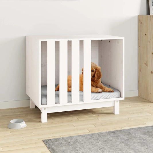 Casetta per cani 70x50x62 cm in legno massello di pino