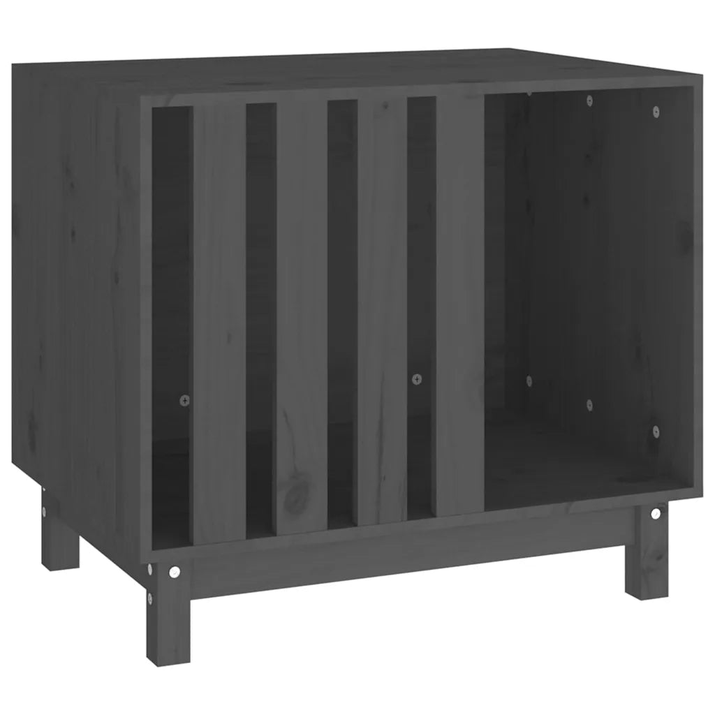 Casetta per cani 70x50x62 cm in legno massello di pino