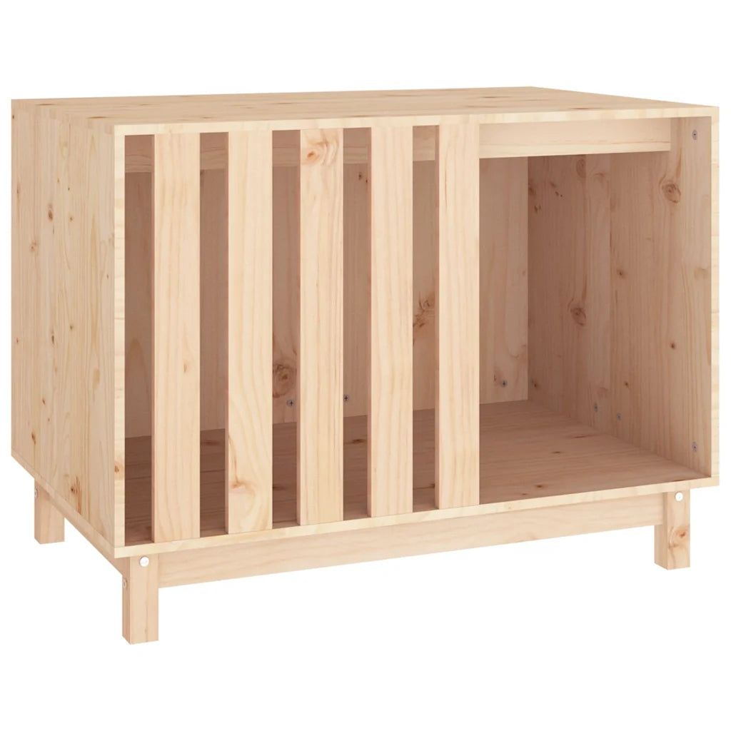 Casetta per cani 90x60x67 cm in legno massello di pino