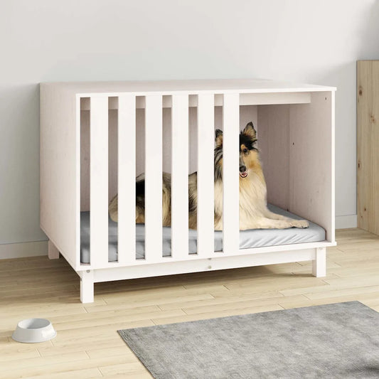 Casetta per cani 100x70x72 cm in legno massello di pino