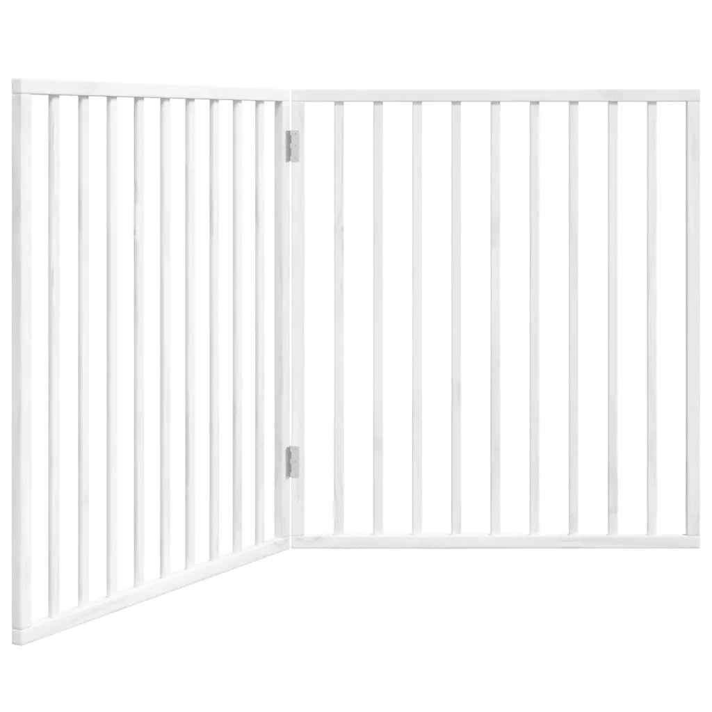 Cancelletto pieghevole per cani 2 pannelli 160x90 cm legno di pioppo