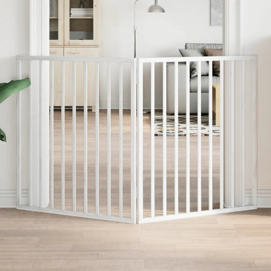 Cancelletto pieghevole per cani 2 pannelli 160x90 cm legno di pioppo