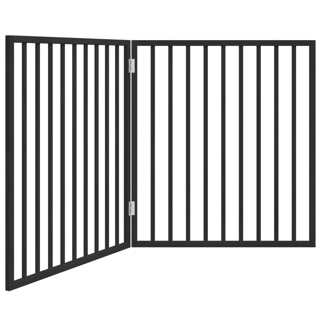 Cancello pieghevole per cani 2 pannelli 160x90 cm massello abete