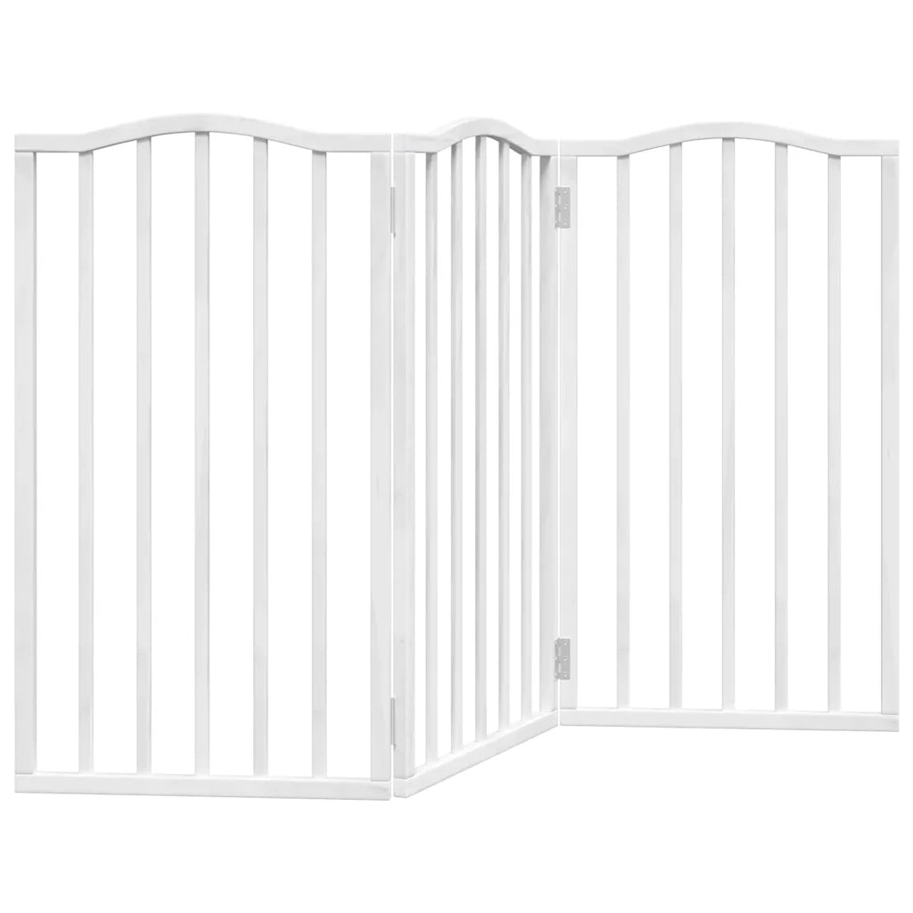 Cancello per cani pieghevole 3 pannelli 150x90 cm pioppo
