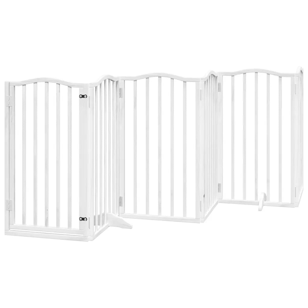 Cancello per cani pieghevole 6 pannelli 300 cm, legno pioppo