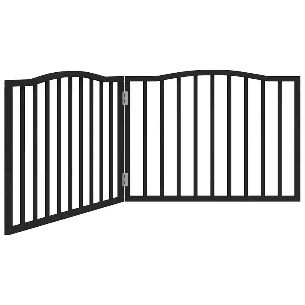 Cancello per cani pieghevole 2 pannelli 160x60 cm legno abete